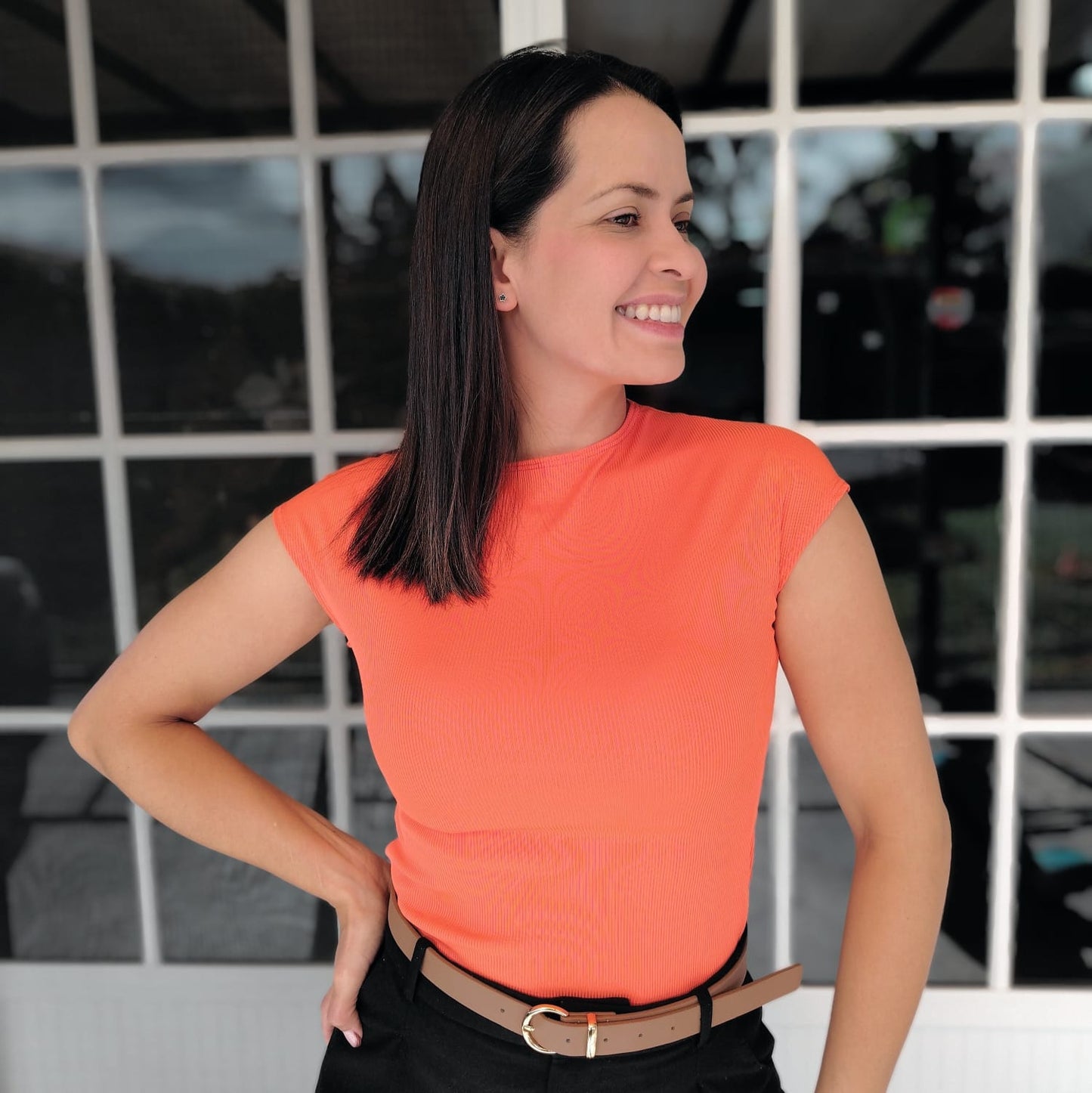 Blusa manga enteriza