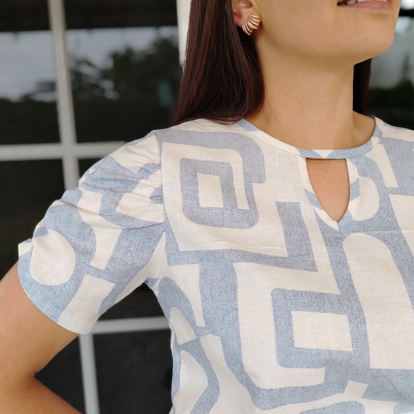 Blusa manga bombache