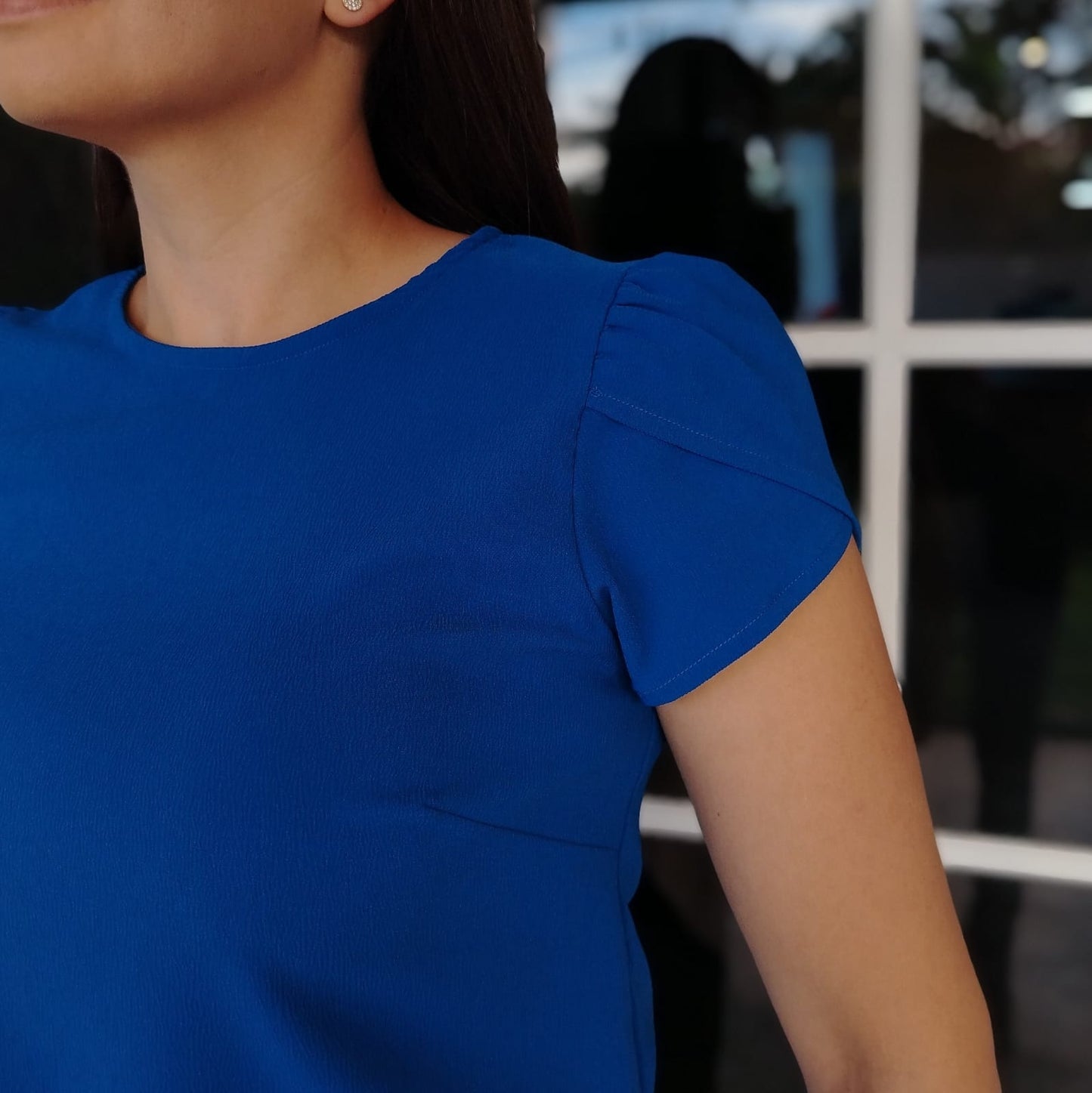 Blusa manga tulipán