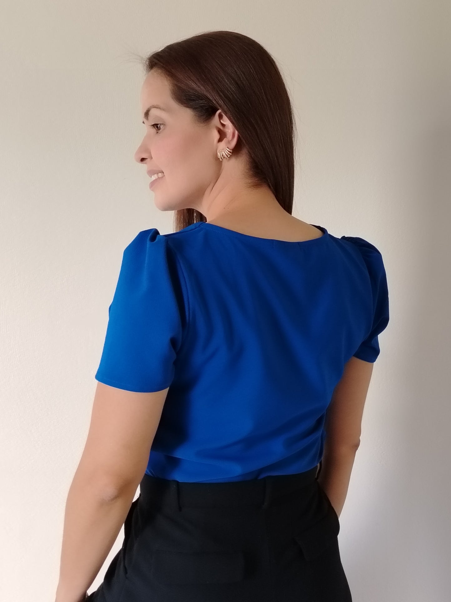 Blusa parras en escote