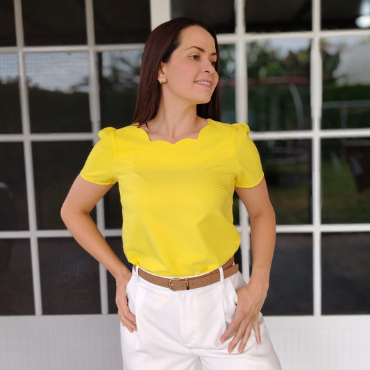 Blusa parras amarillo
