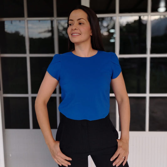 Blusa manga tulipán