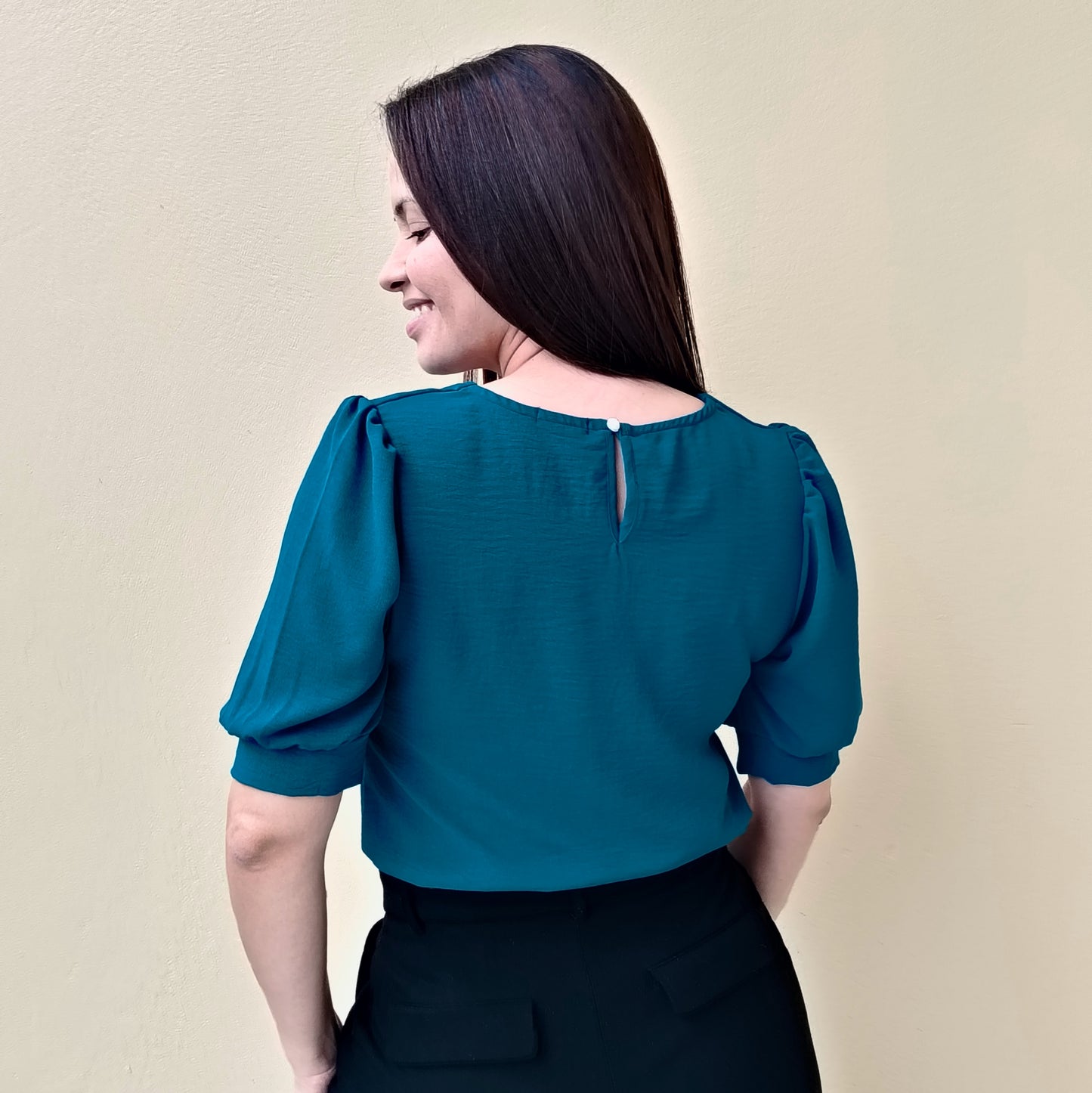 Blusa manga 2/4 jade