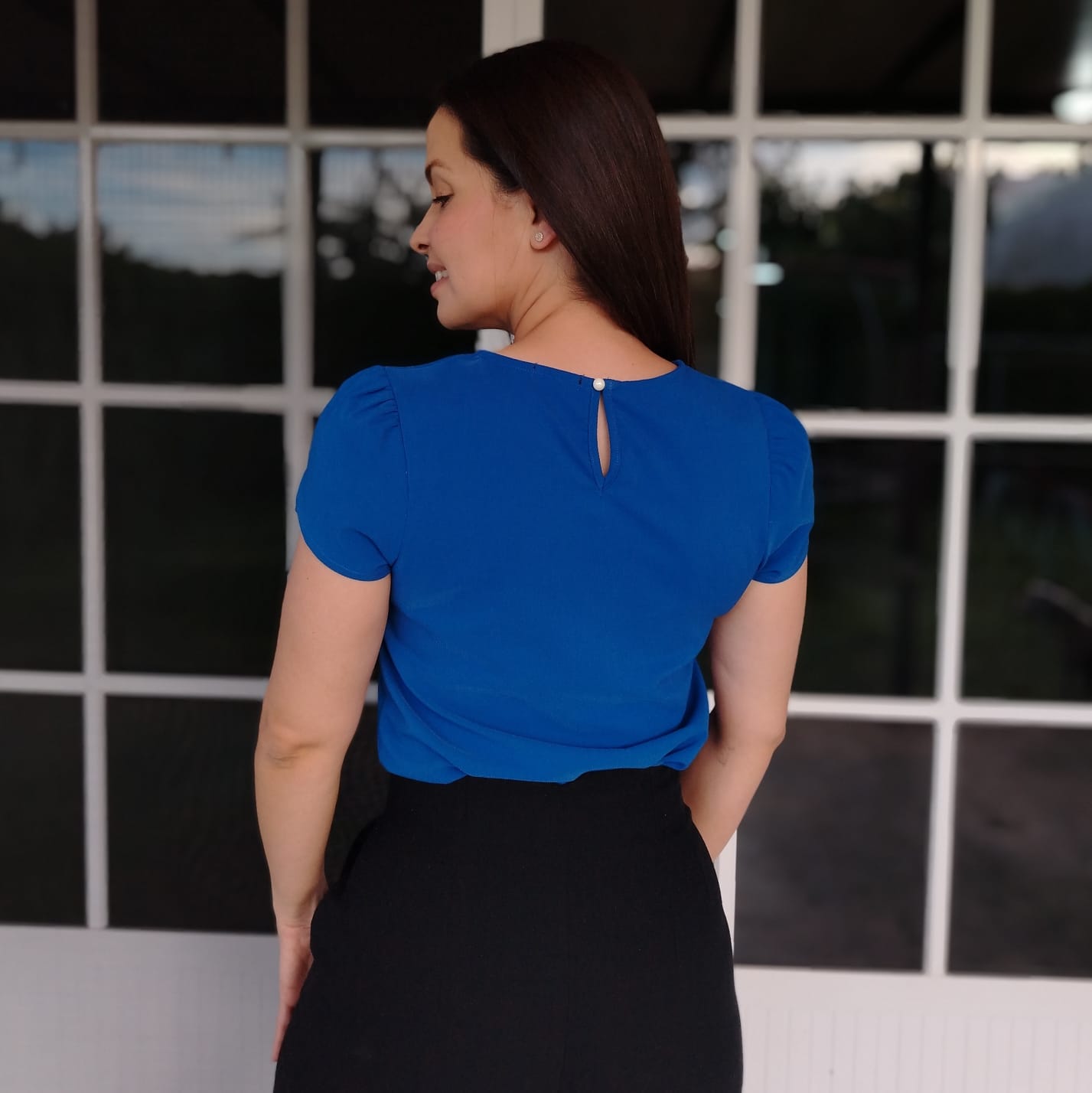 Blusa manga tulipán