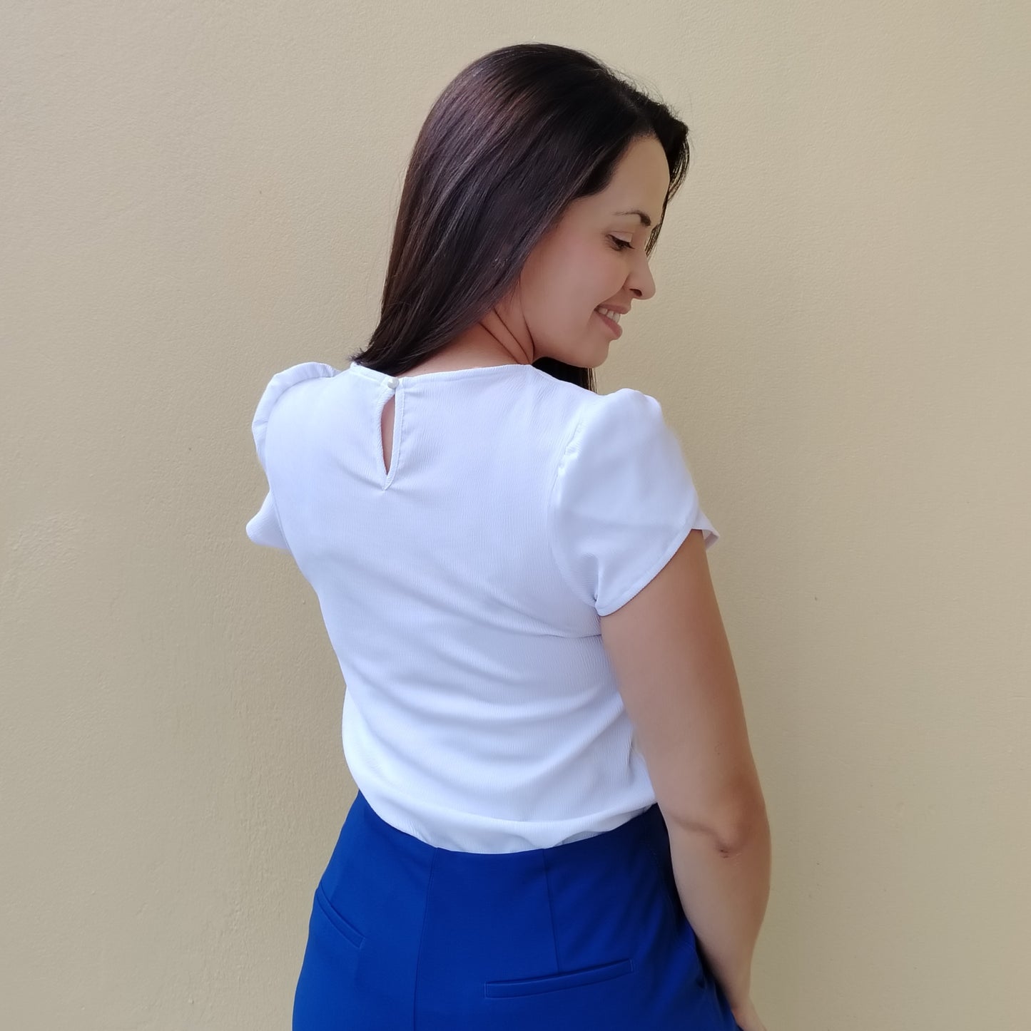 Blusa tulipán blanco