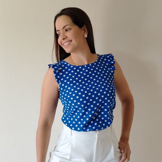 Blusa paletones en mangas