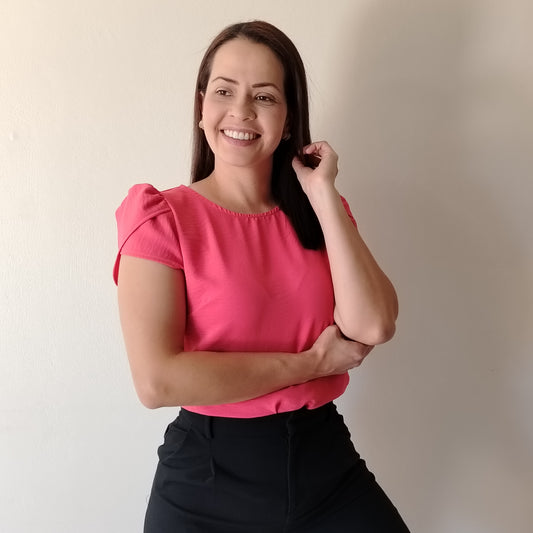 Blusa manga tulipán