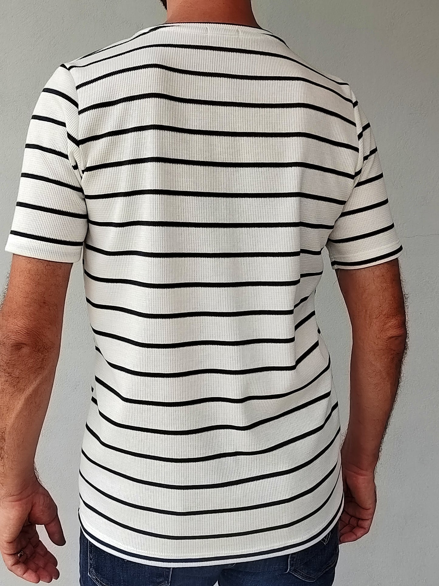 Camiseta rayas azul