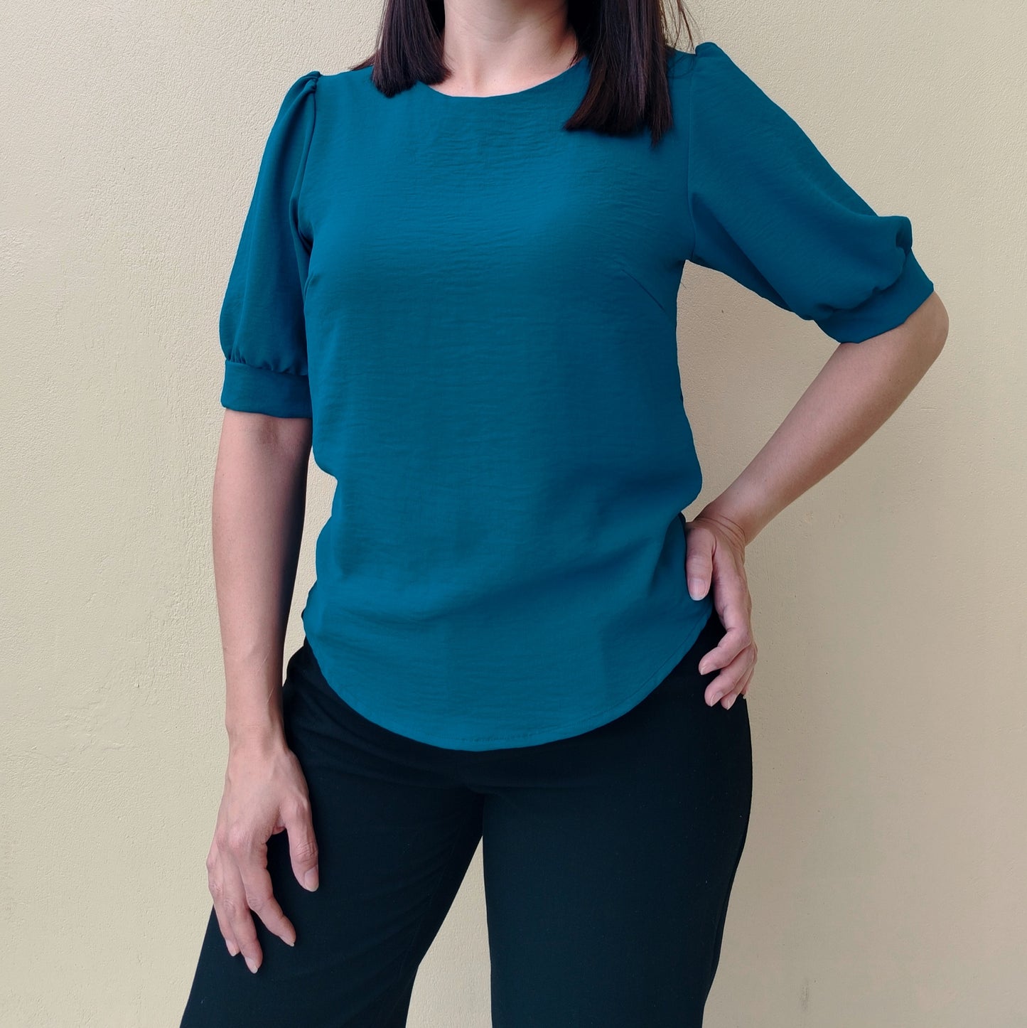Blusa manga 2/4 jade