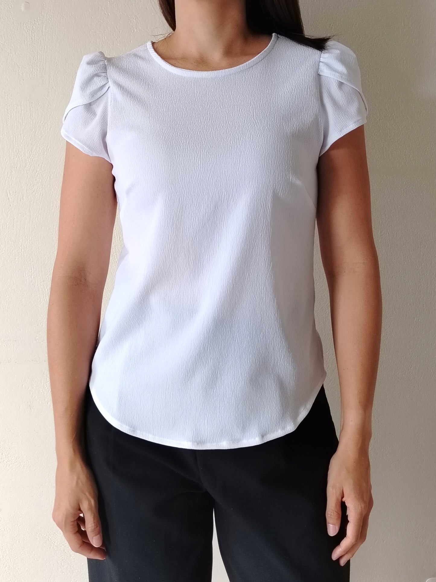 Blusa manga tulipán