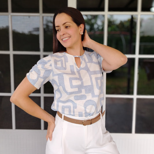 Blusa manga bombache