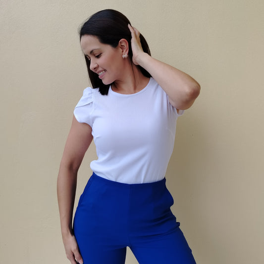 Blusa tulipán blanco