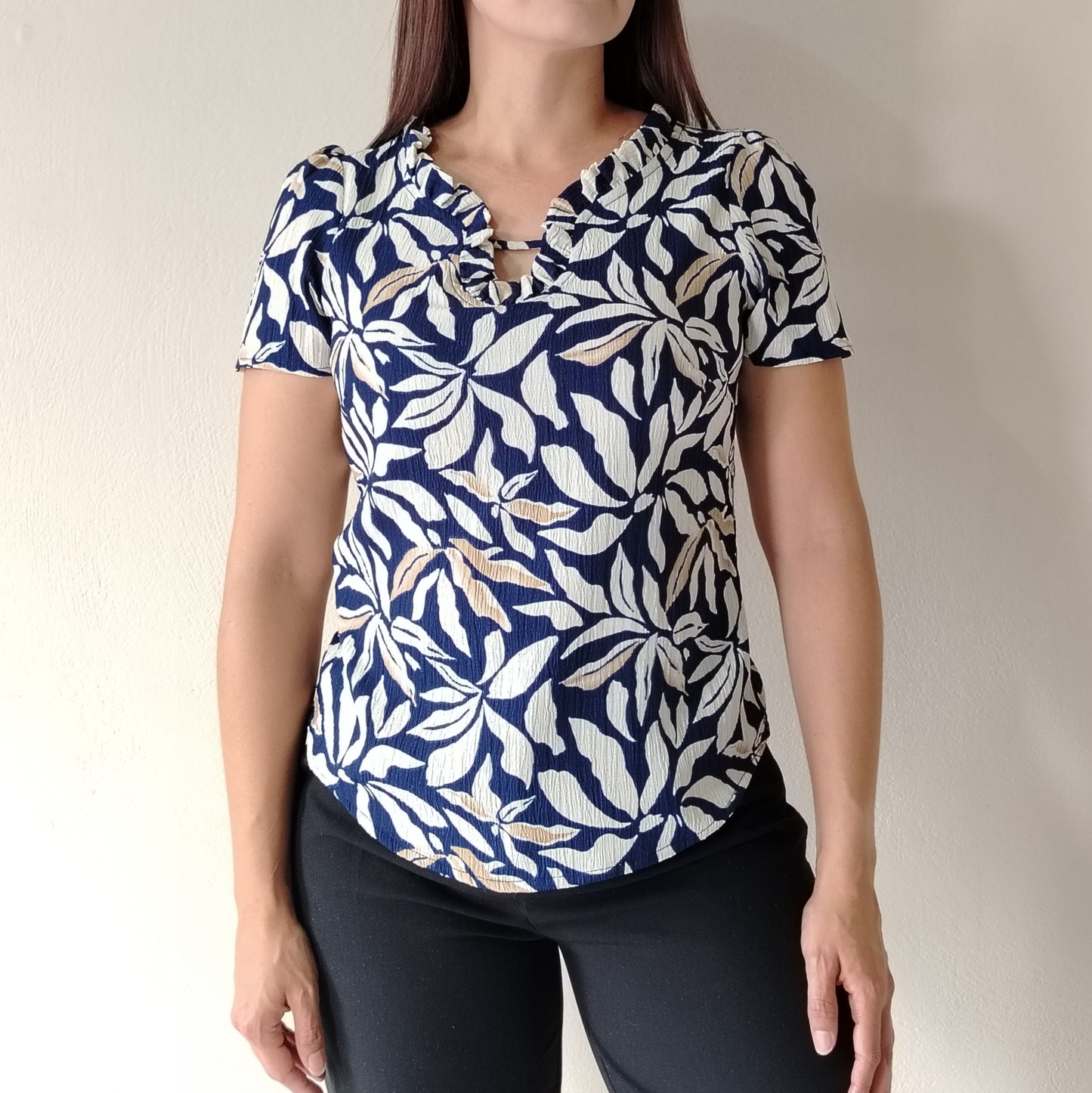 Blusa escote fruncido