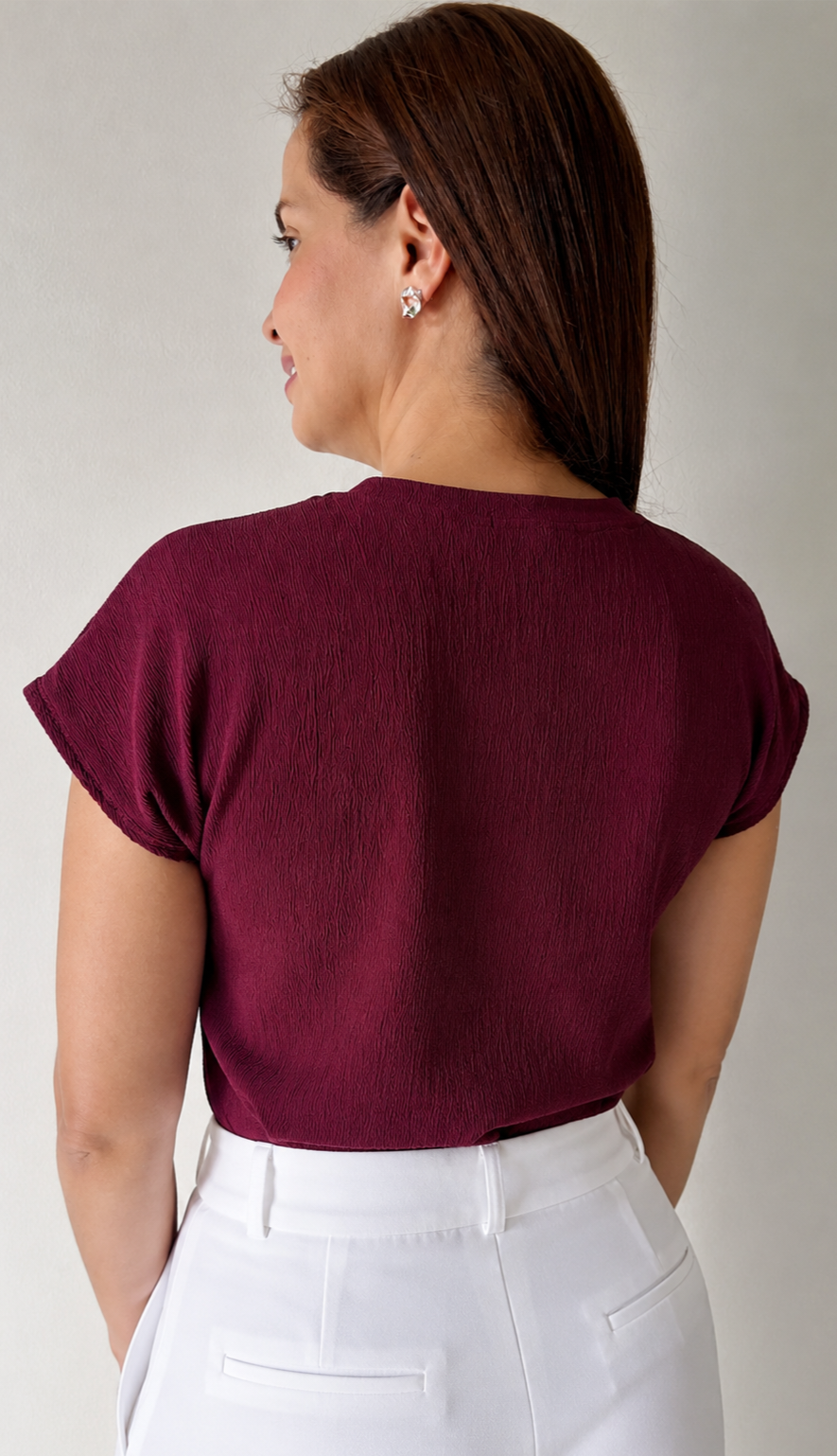 Cuello chino manga enteriza