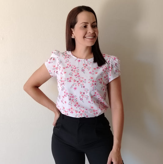 Blusa manga tulipán