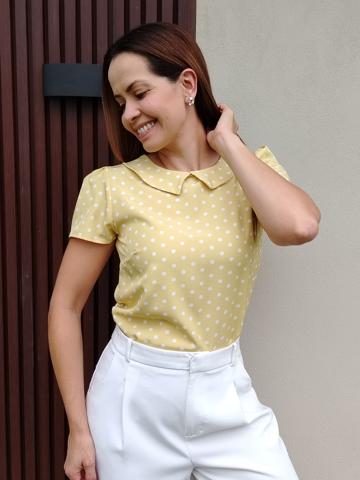 Blusa cuello muñeca