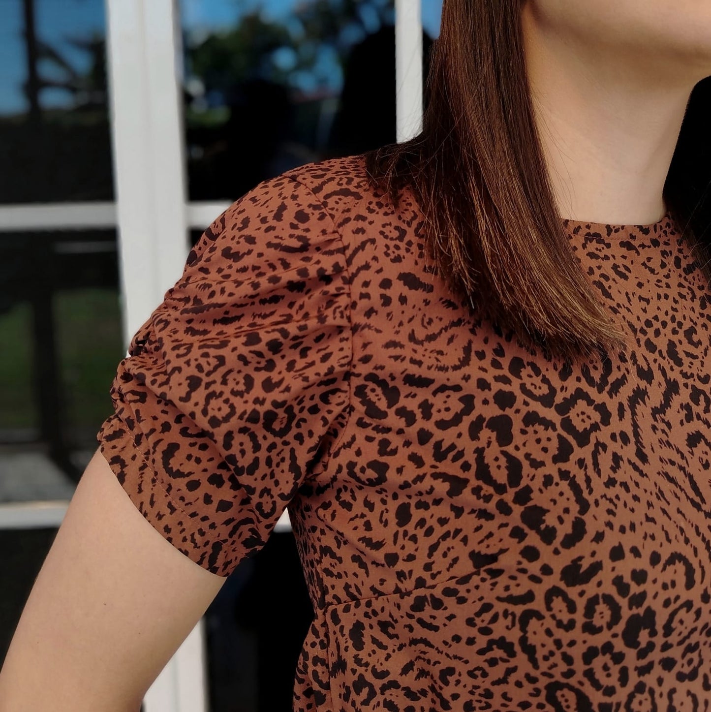 Blusa animal print bombache