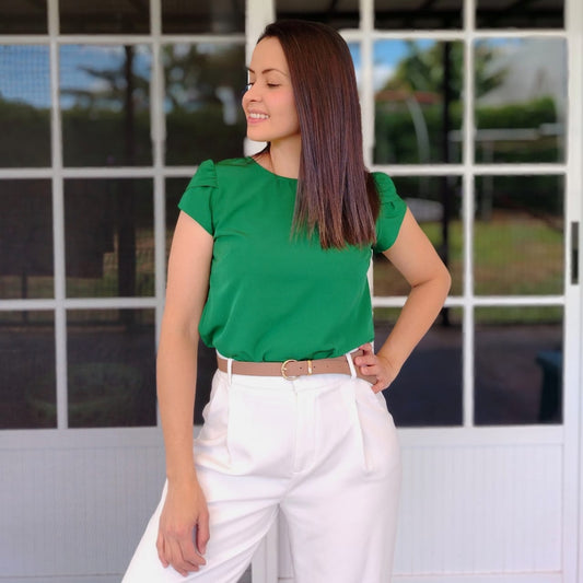 Blusa tulipán verde