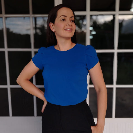 Blusa manga tulipán