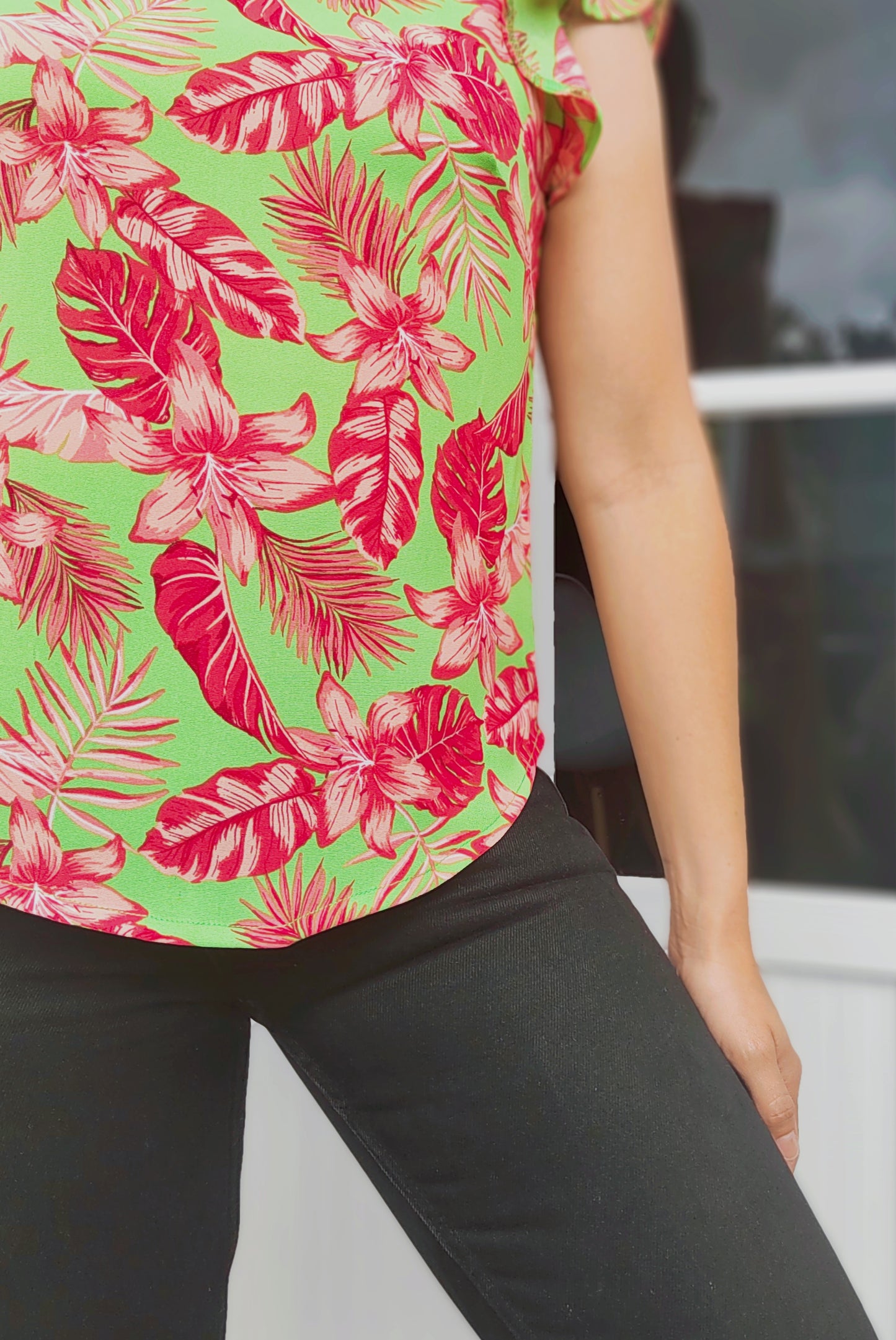 Blusa Floral Tropical Vuelo