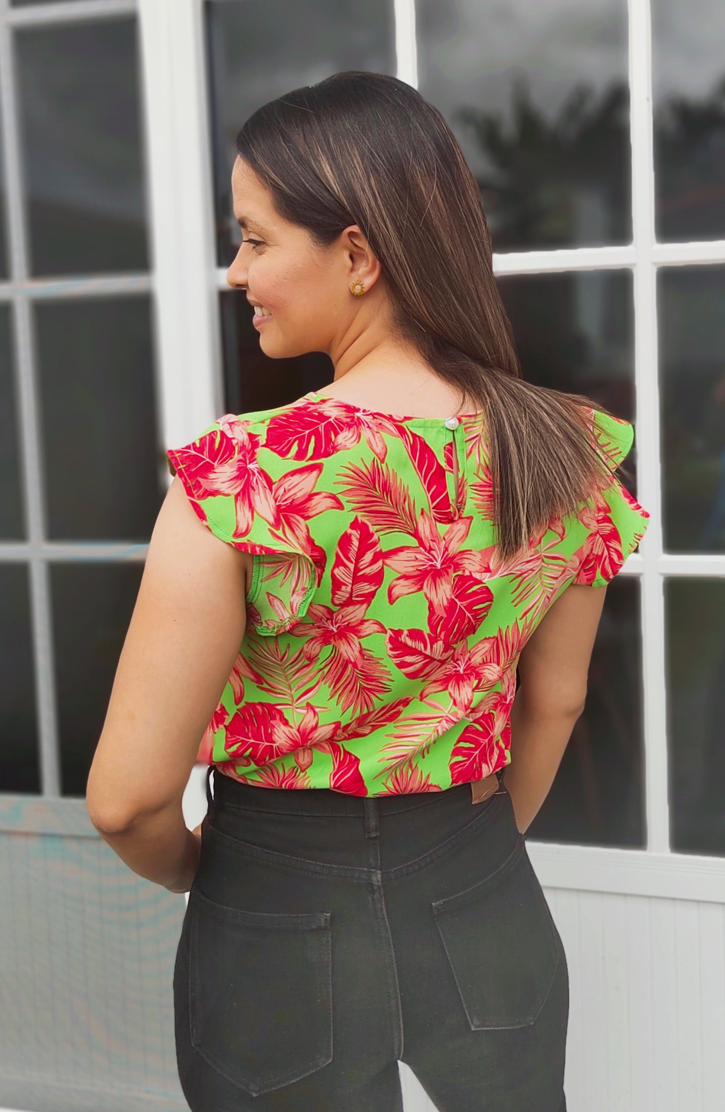 Blusa Floral Tropical Vuelo