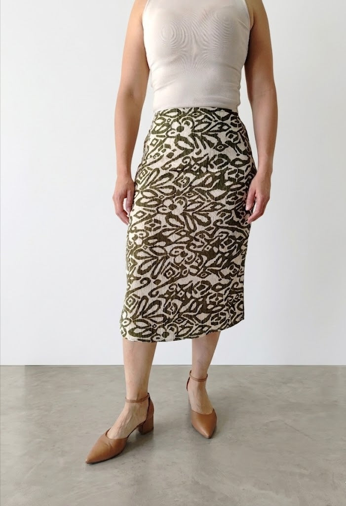 Falda midi floral
