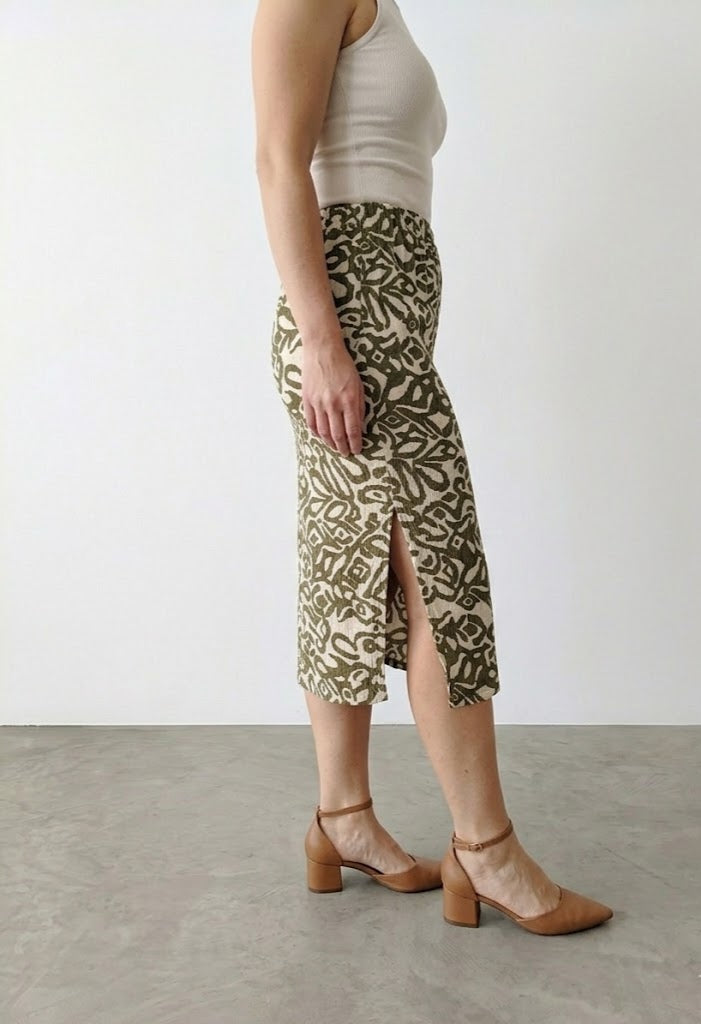 Falda midi floral