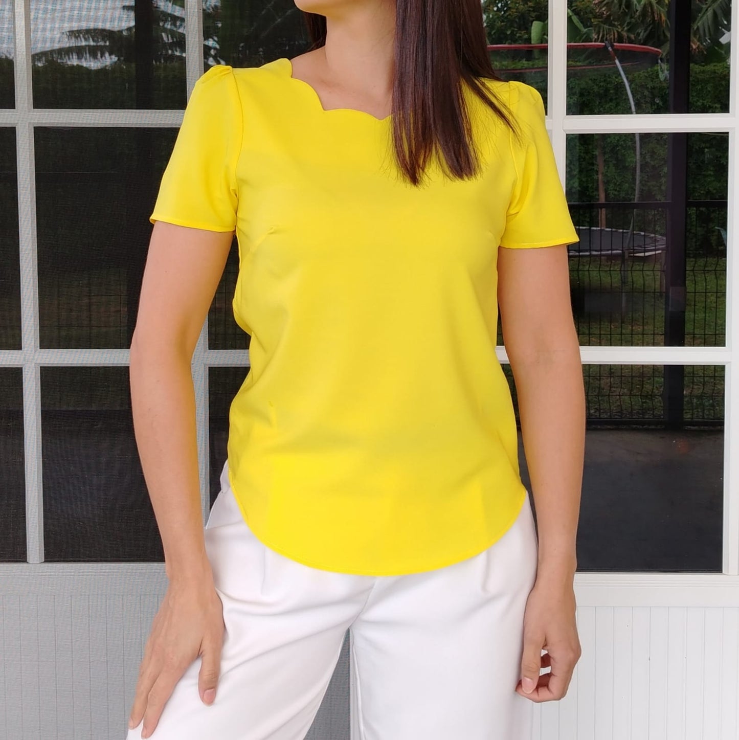 Blusa parras amarillo