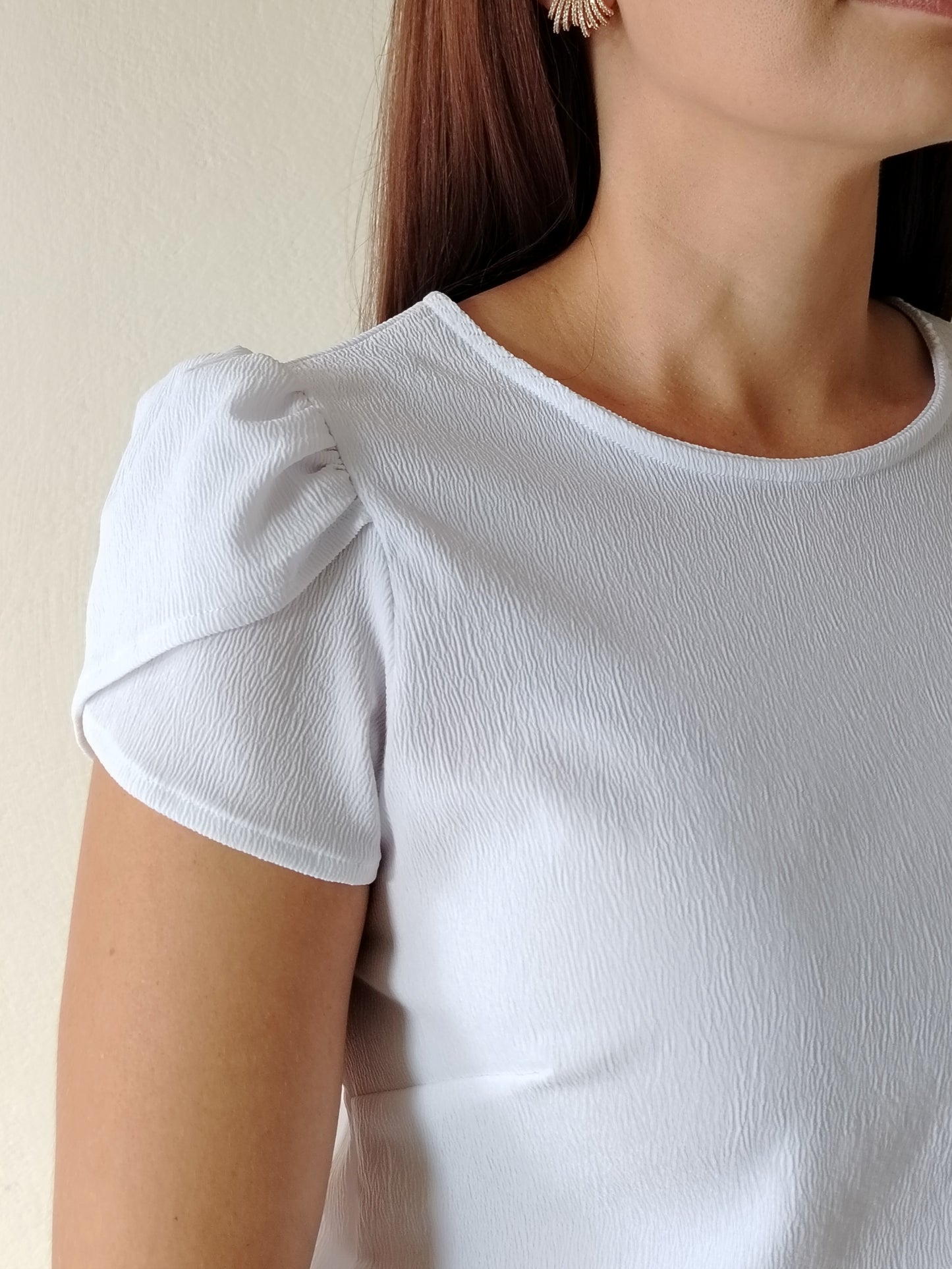 Blusa manga tulipán