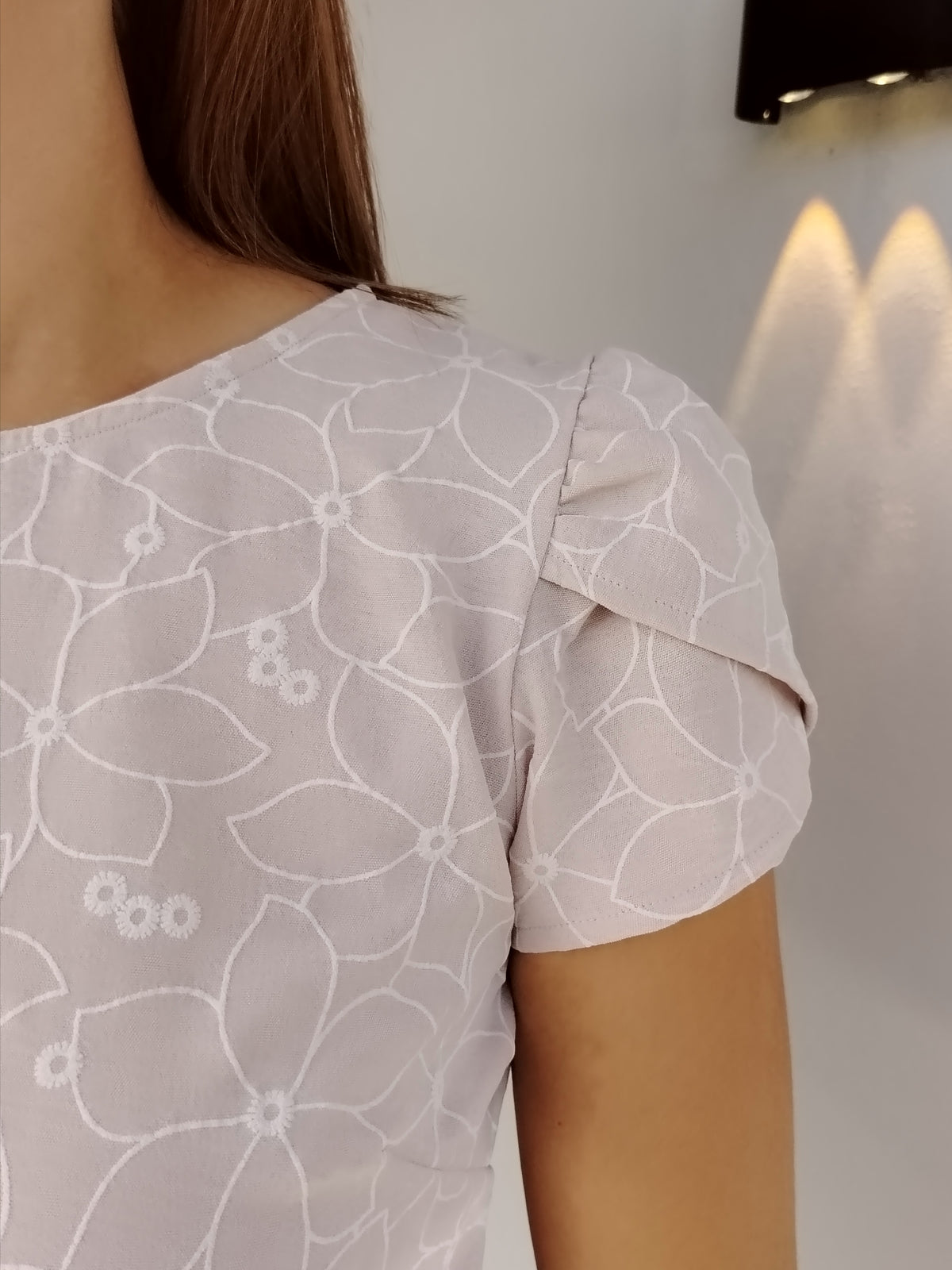 Blusa manga tulipán