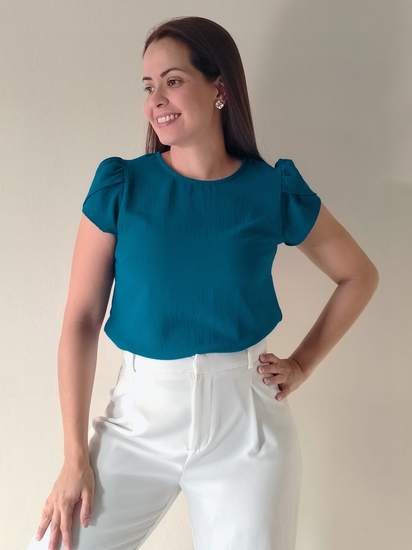 Blusa manga tulipán