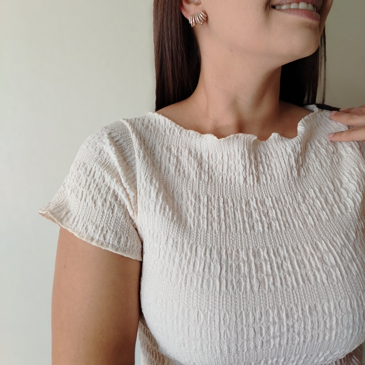Blusa Corrugada Stretch