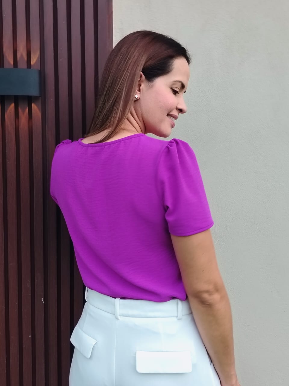 Blusa amarre en escote