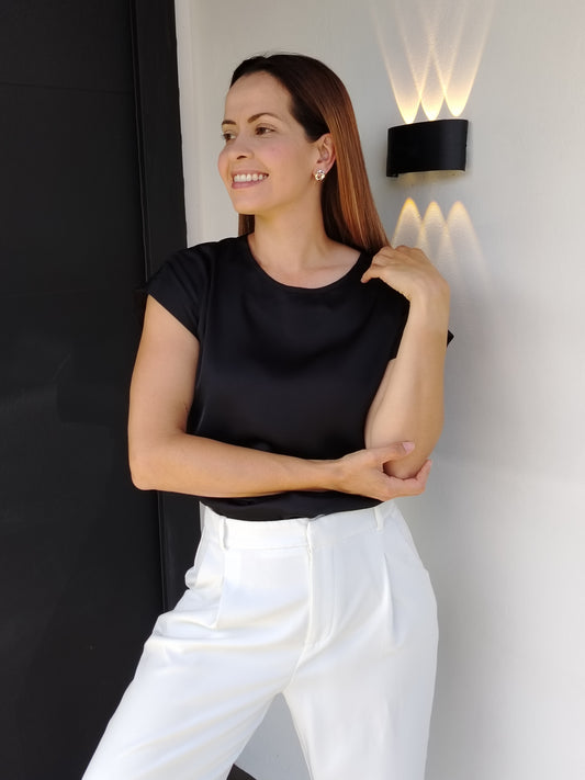 Blusa satín