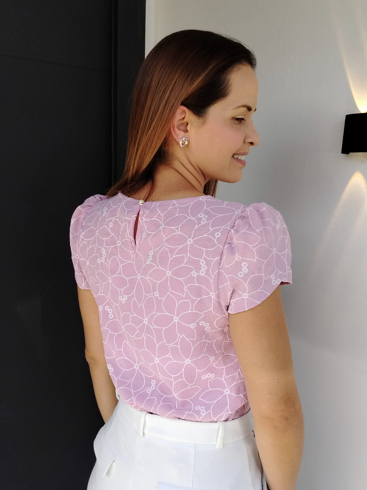 Blusa manga tulipán