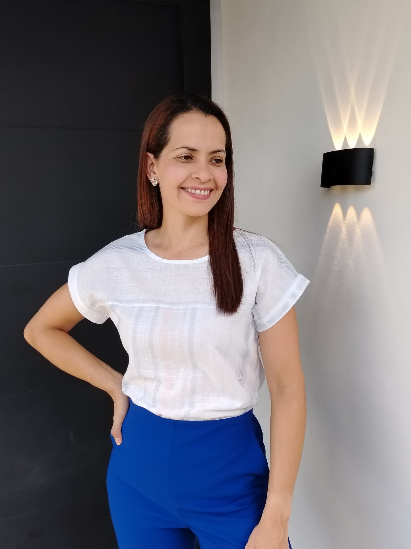 Blusa rayas manga enteriza