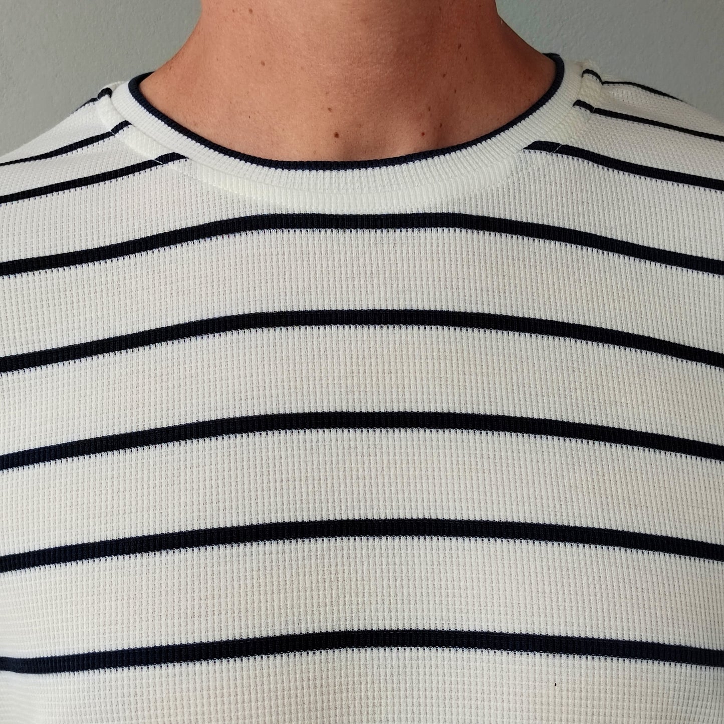 Camiseta rayas azul