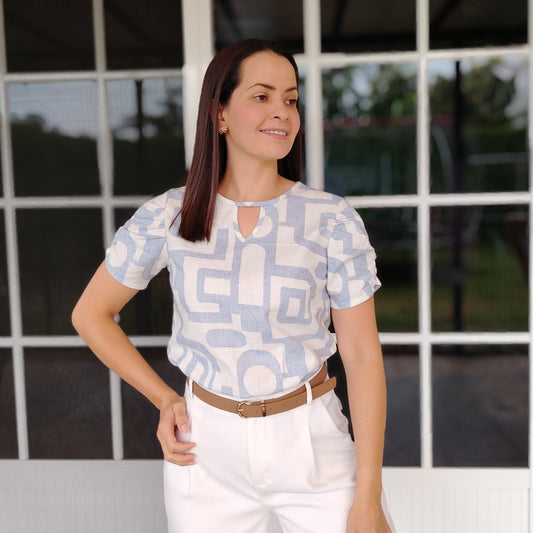 Blusa manga bombache