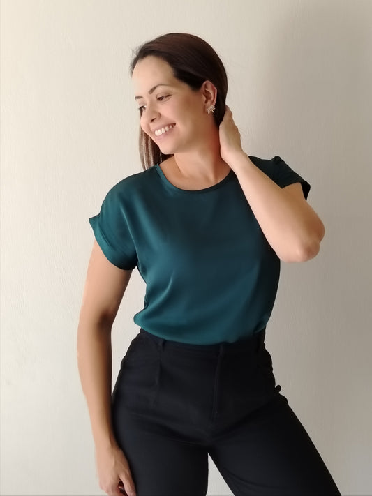 Blusa satín