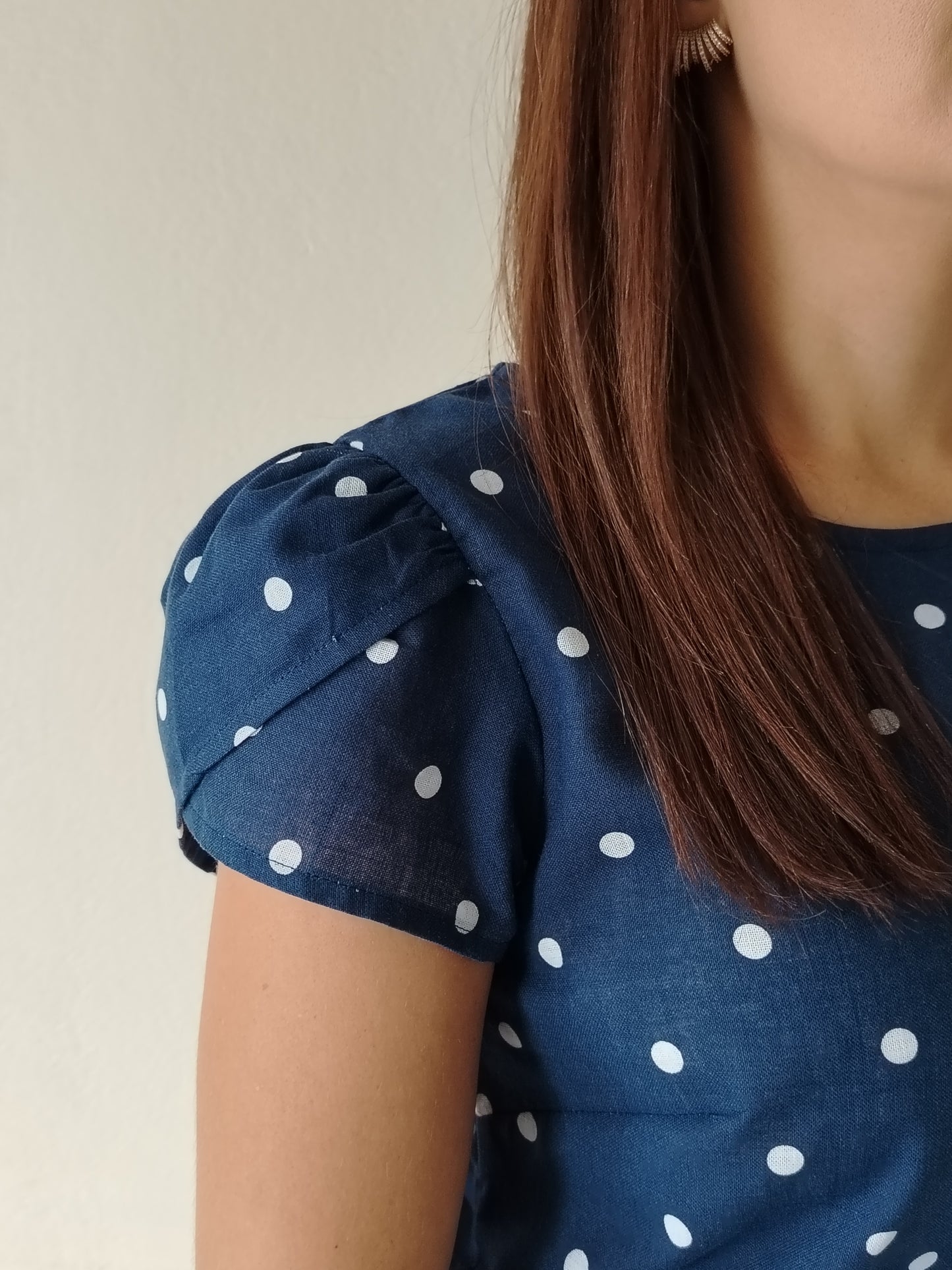 Blusa manga tulipán
