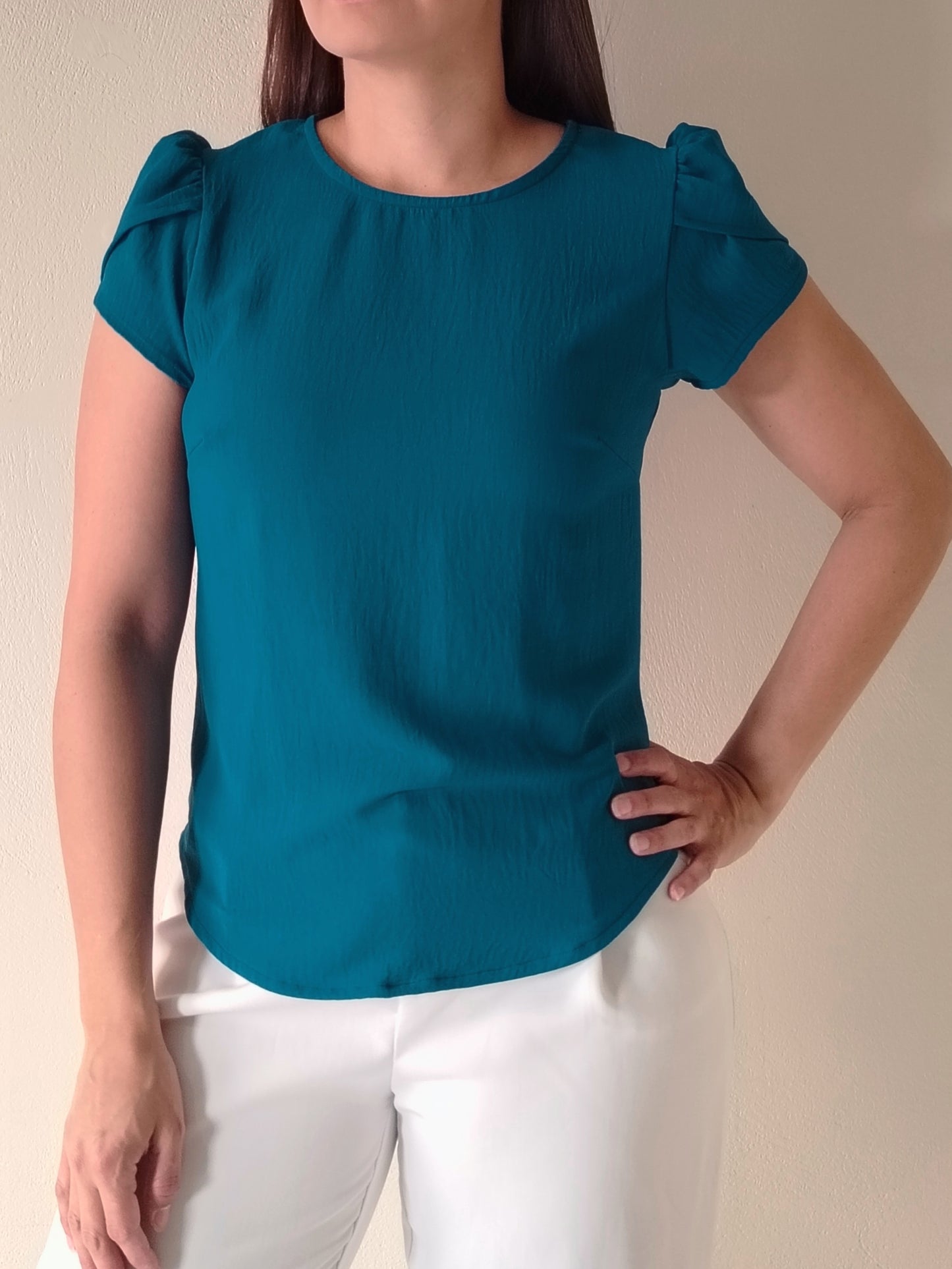 Blusa manga tulipán