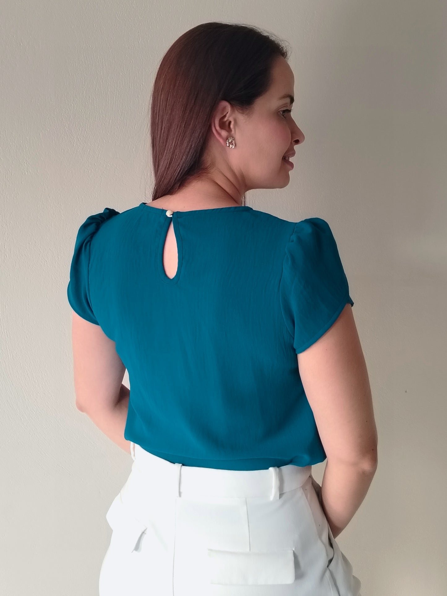 Blusa manga tulipán