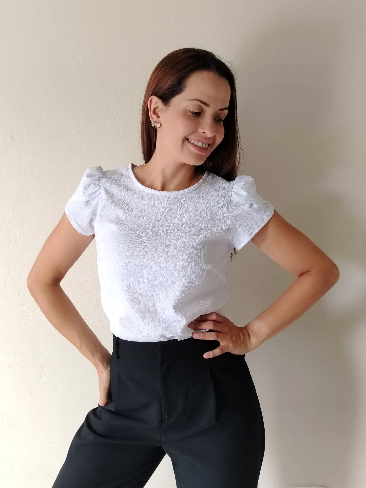 Blusa manga tulipán