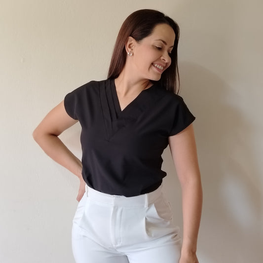 Blusa cuello V
