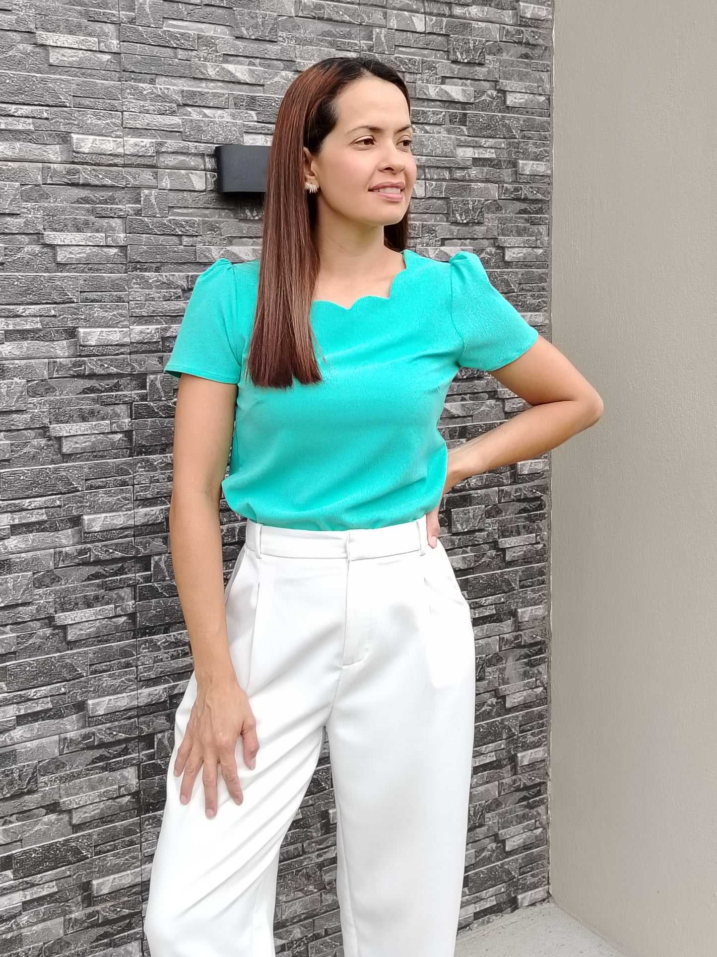 Blusa parras en escote