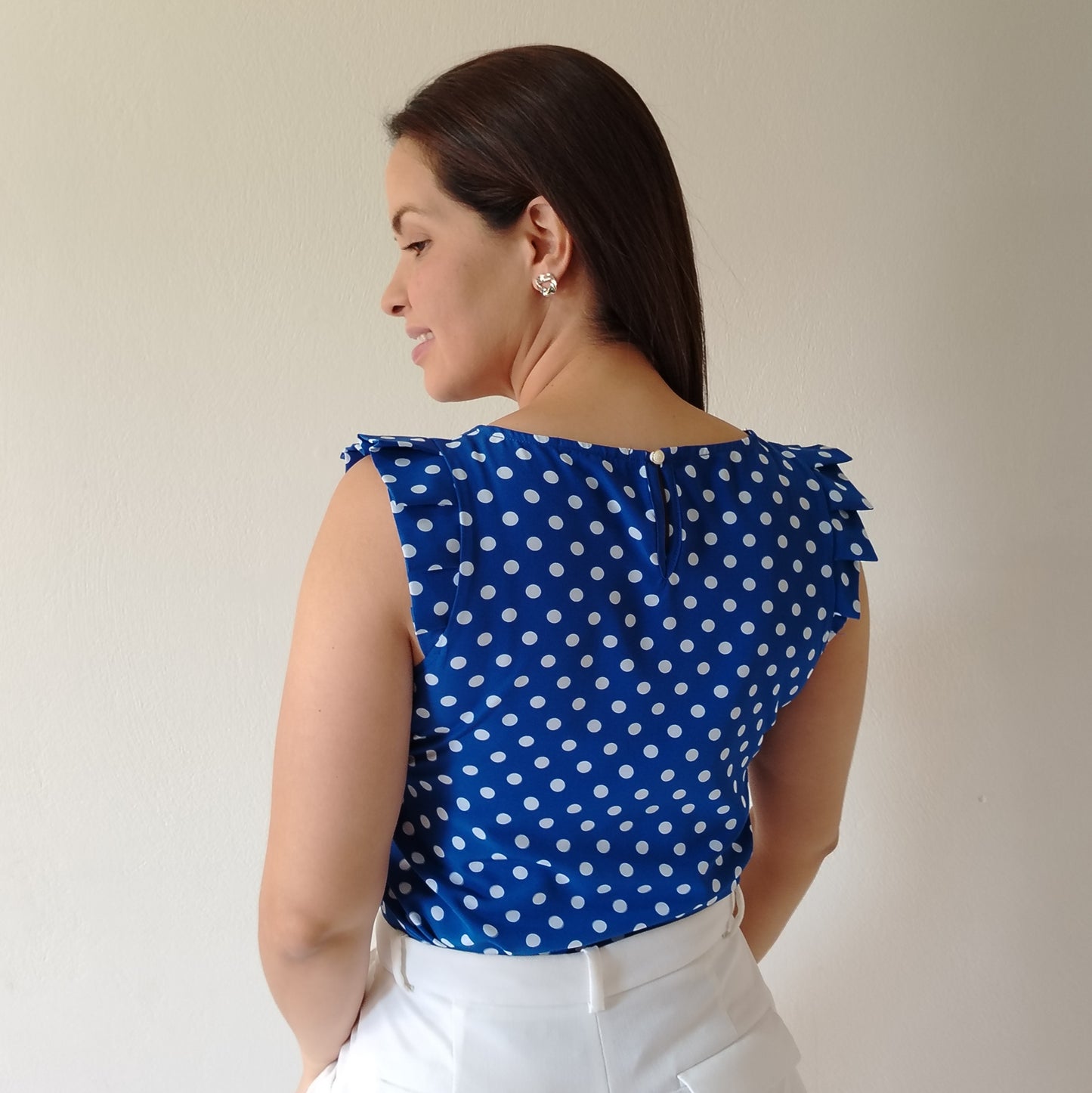 Blusa paletones en mangas