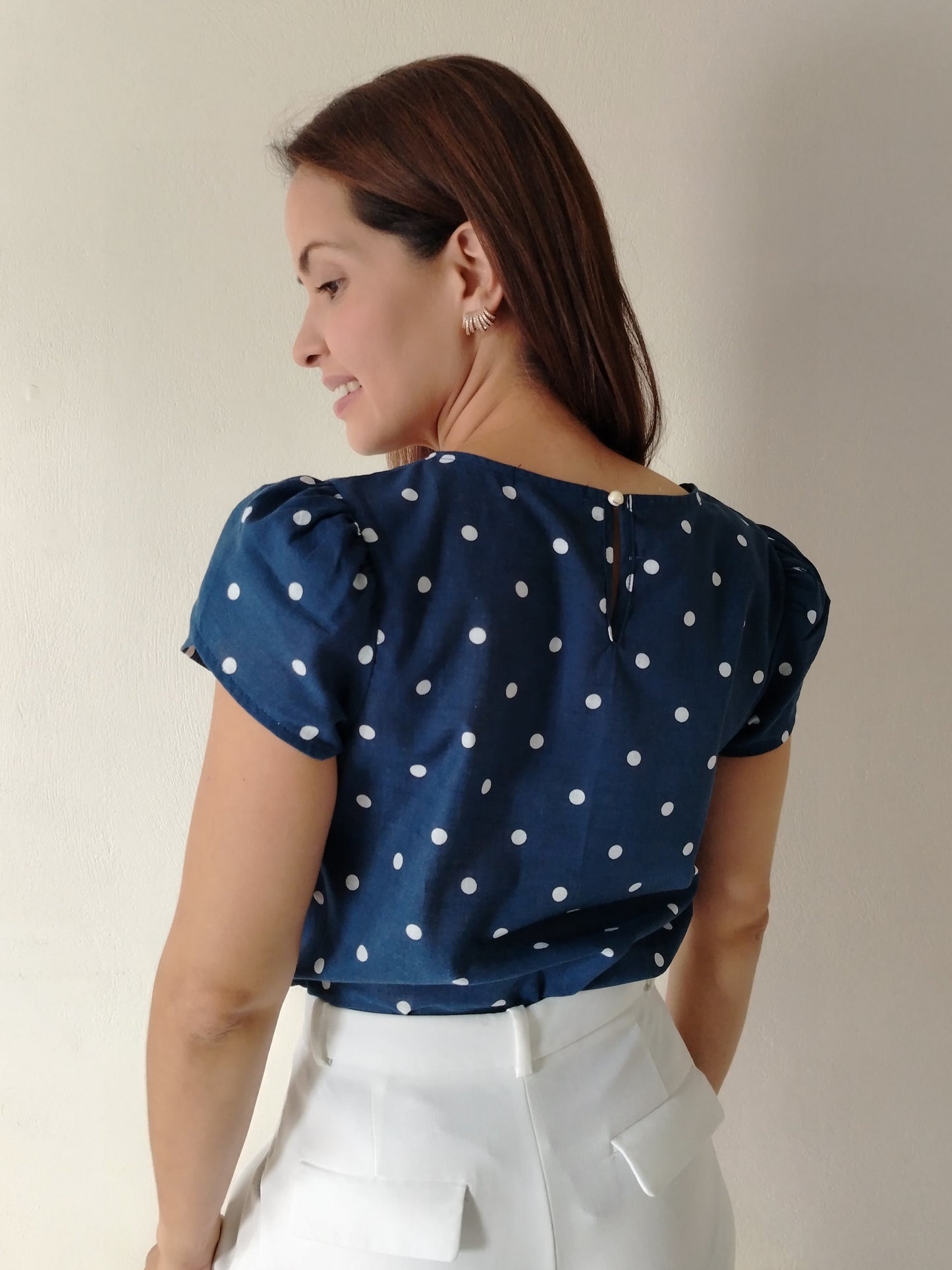 Blusa manga tulipán