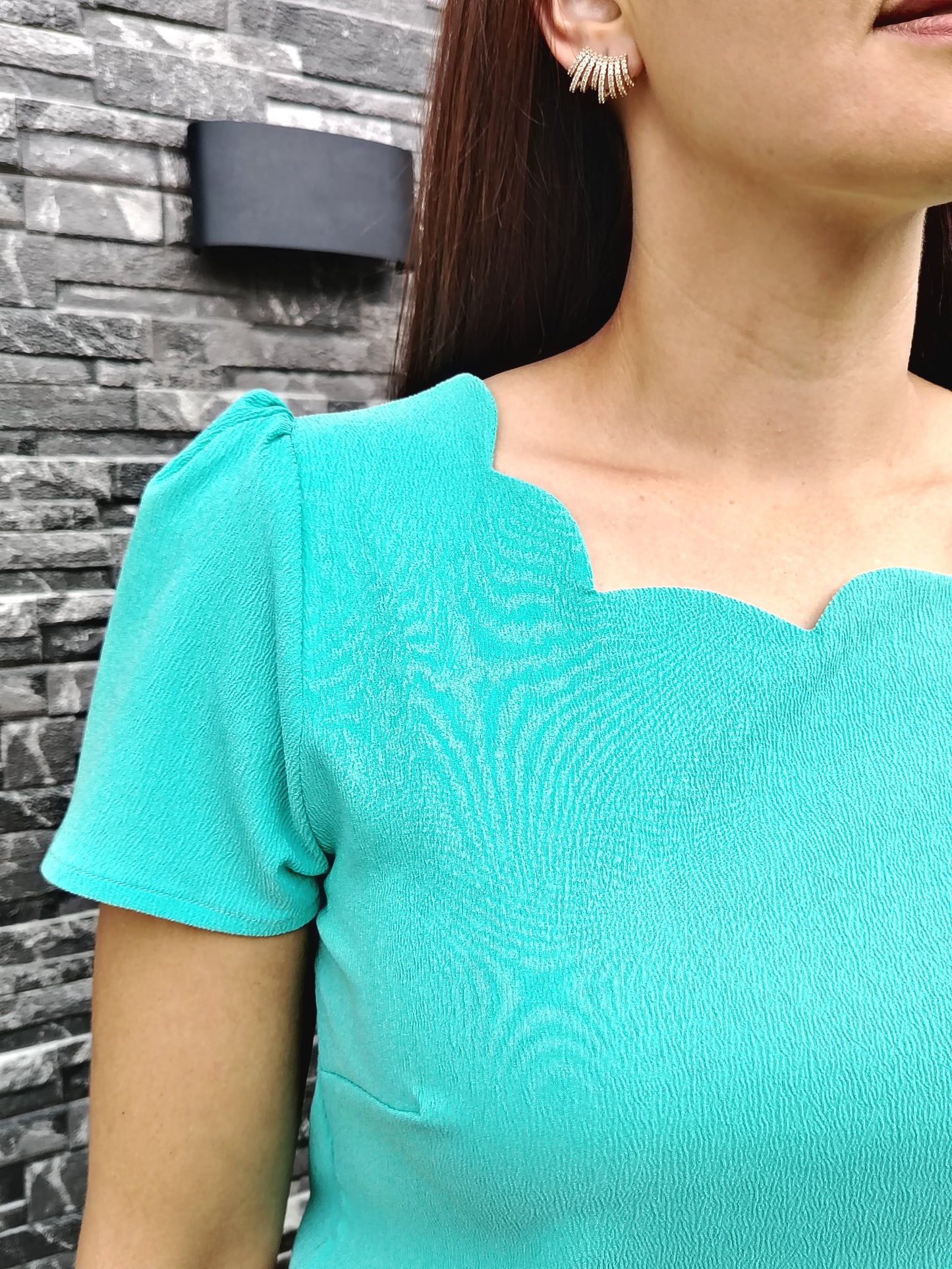 Blusa parras en escote