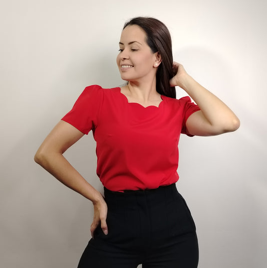Blusa parras rojo