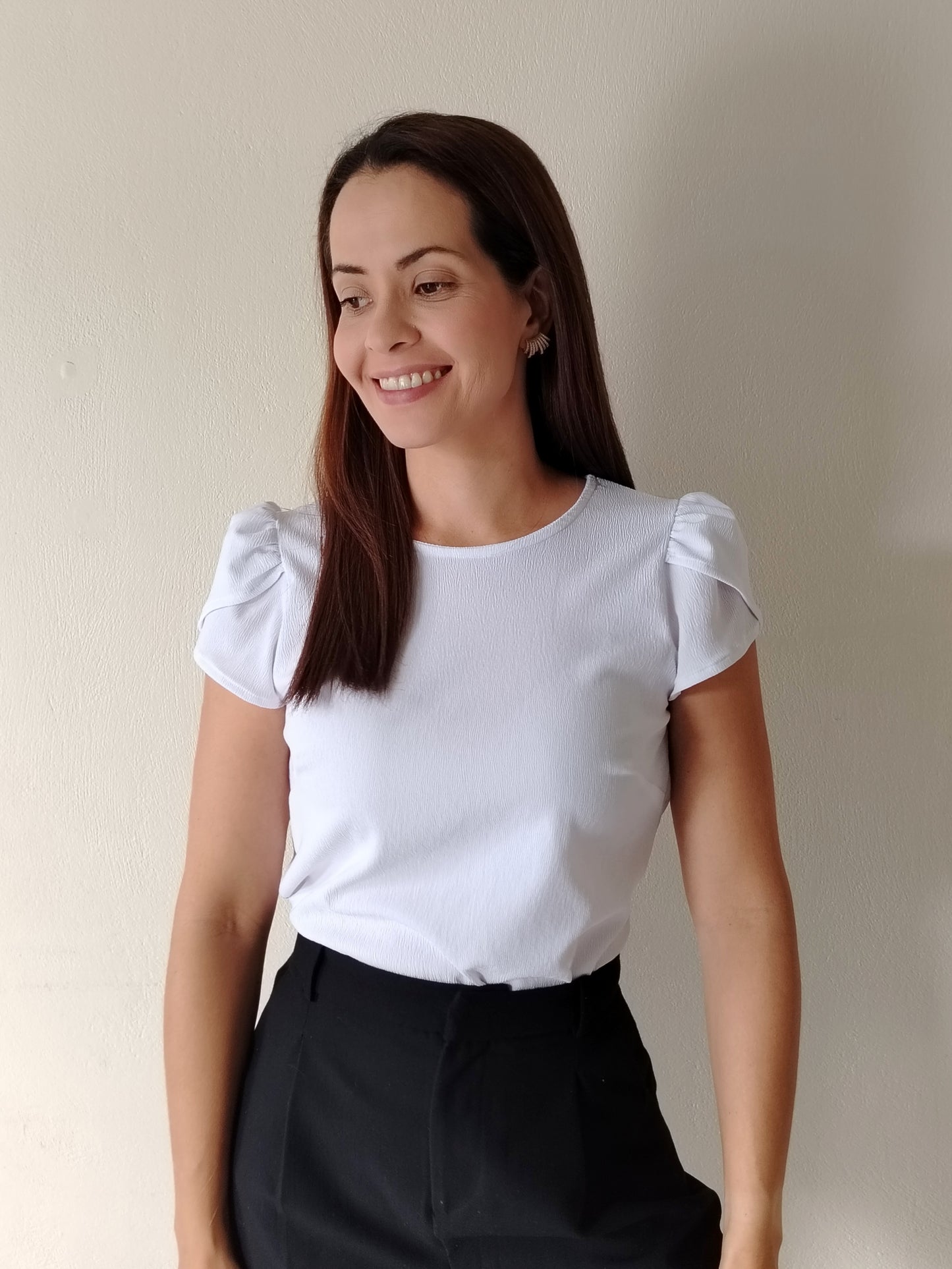 Blusa manga tulipán